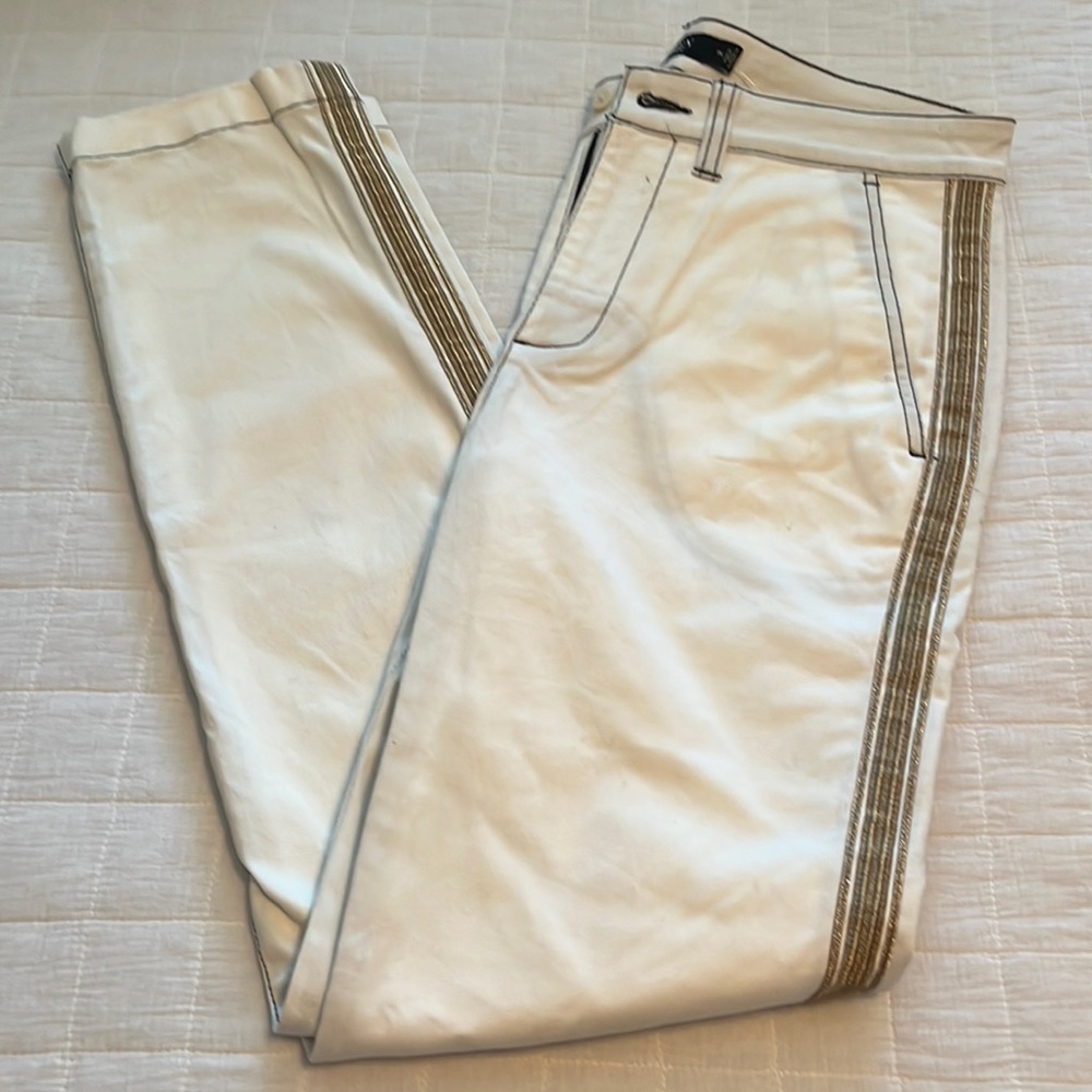 NWT Lauren Ralph Lauren Pants with Gold Trim Size 2